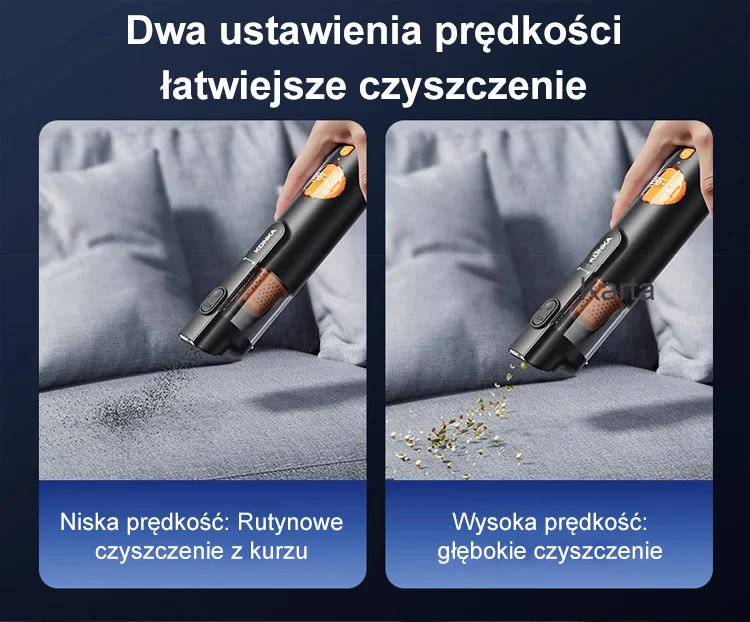 Zdjęcie odkurzacza w samochodzie Marka