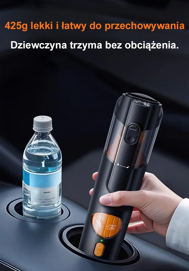 Anna używająca odkurzacza AutoVac